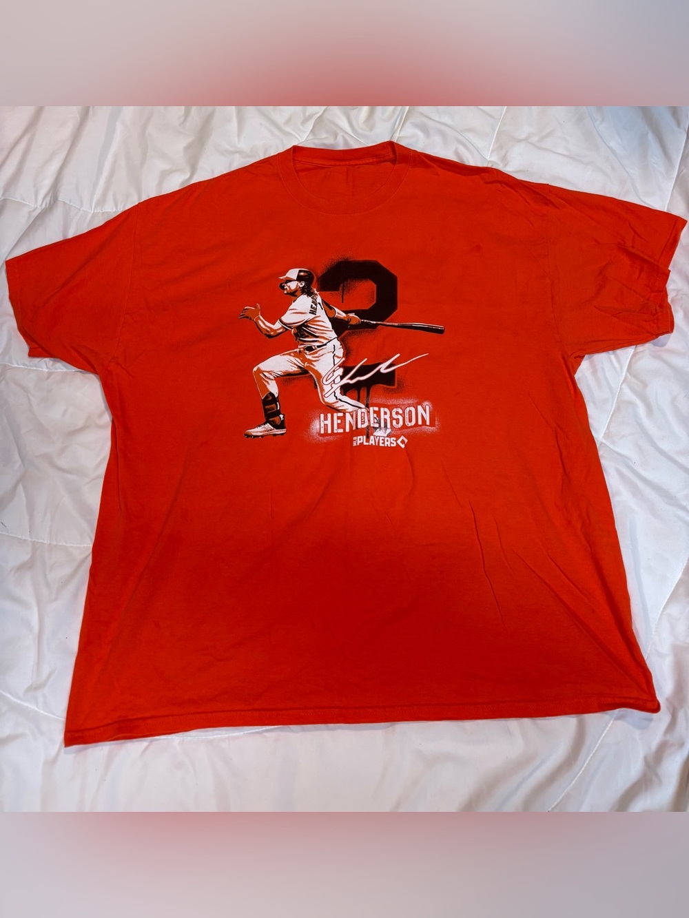 Baltimore Orioles Baseball Gunnar Henderson T-Shirt XL (no size tag)